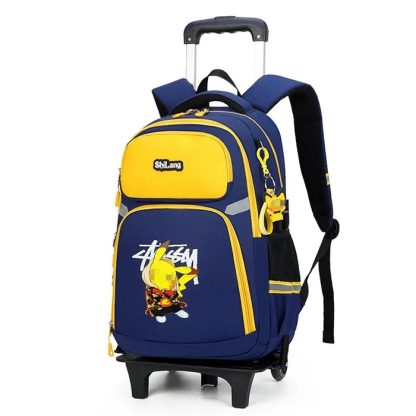 Pokemon Schulranzen Tornister Trolley mit 1 oder 3 Rädern und Griff – Bild 12