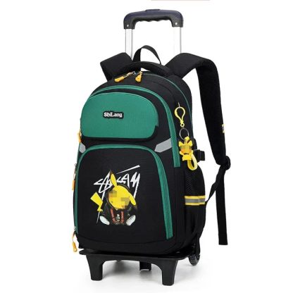 Pokemon Schulranzen Tornister Trolley mit 1 oder 3 Rädern und Griff – Bild 13