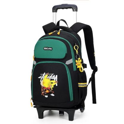 Pokemon Schulranzen Tornister Trolley mit 1 oder 3 Rädern und Griff – Bild 14