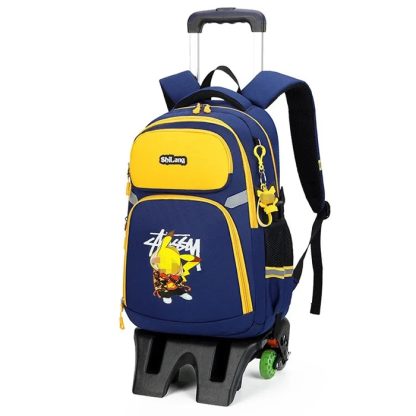 Pokemon Schulranzen Tornister Trolley mit 1 oder 3 Rädern und Griff – Bild 16