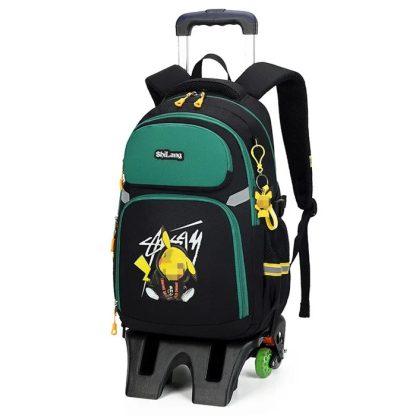 Pokemon Schulranzen Tornister Trolley mit 1 oder 3 Rädern und Griff – Bild 17