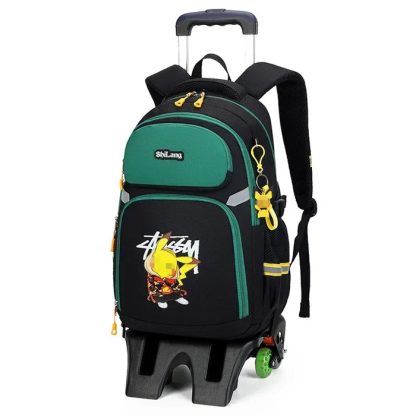 Pokemon Schulranzen Tornister Trolley mit 1 oder 3 Rädern und Griff – Bild 18