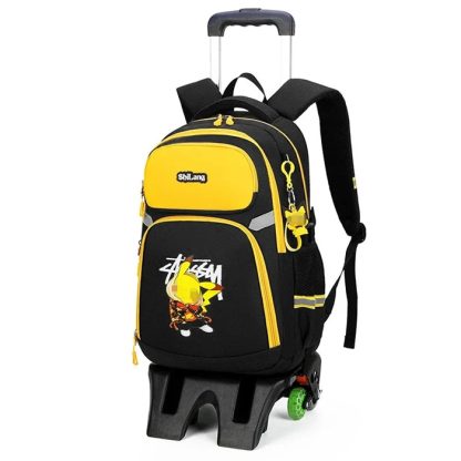 Pokemon Schulranzen Tornister Trolley mit 1 oder 3 Rädern und Griff – Bild 20