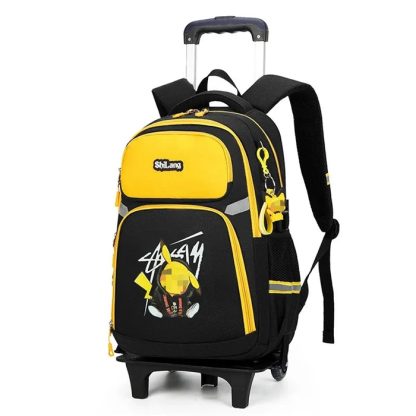 Pokemon Schulranzen Tornister Trolley mit 1 oder 3 Rädern und Griff – Bild 32