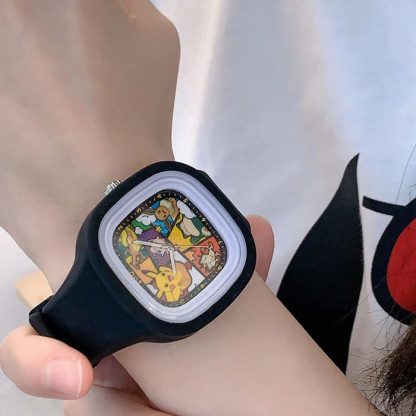 Pokomon Pikachu Kinder Armbanduhr mit klassicher Anzeige der Uhrzeit – Bild 4