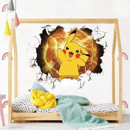 Großer Pikachu Wandaufkleber Pokemon Wand-Tattoo – Bild 2