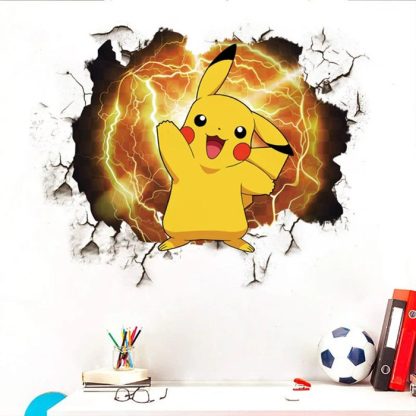 Großer Pikachu Wandaufkleber Pokemon Wand-Tattoo – Bild 4