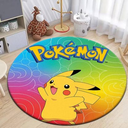 Pikachu Evoli Pokemon Teppich in runder Form - viele Motive – Bild 3