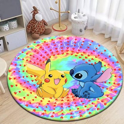 Pikachu Evoli Pokemon Teppich in runder Form - viele Motive – Bild 10