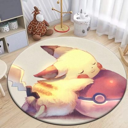 Pikachu Evoli Pokemon Teppich in runder Form - viele Motive – Bild 12