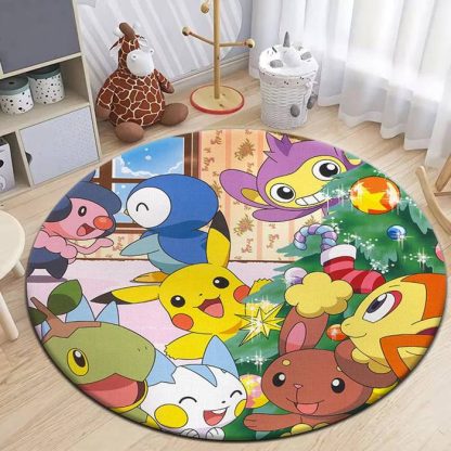 Pikachu Evoli Pokemon Teppich in runder Form - viele Motive – Bild 13