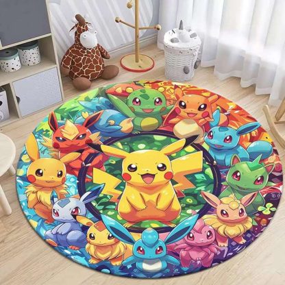 Runder Pikachu Teppich in vielen Motiven