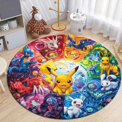 Runder Pikachu Teppich in vielen Motiven – Bild 7