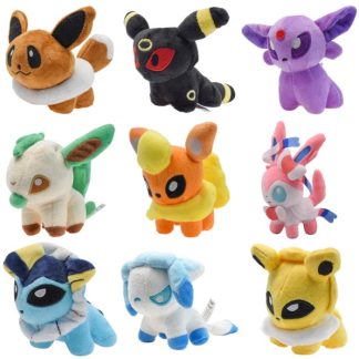 Kawaii Evoli Entwicklungen Nachtara, Psiana, Blitza u. a. Kuscheltiere (ca. 10cm)