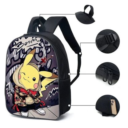 Pokemon Rucksack (30x15x40cm) für Kinder, Freizeit oder Schule – Bild 3