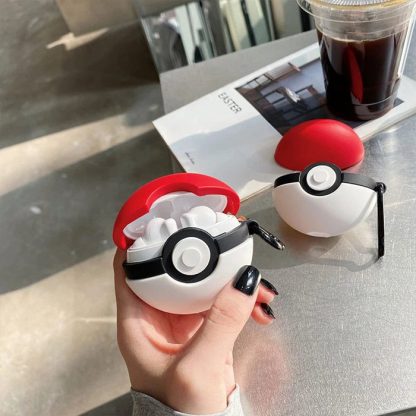 Schutzcase für Airpods Pro oder Samsung FreeBuds im Pokeball Look – Bild 4