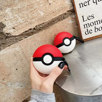 Schutzcase für Airpods Pro oder Samsung FreeBuds im Pokeball Look – Bild 5