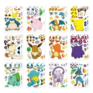 Pokemon Sticker Puzzle viele verschiedene Pokemon