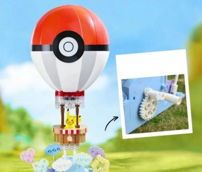 Fliegender Pokeball Heissluftballon Klemm-Baustein Spielzeug – Bild 2
