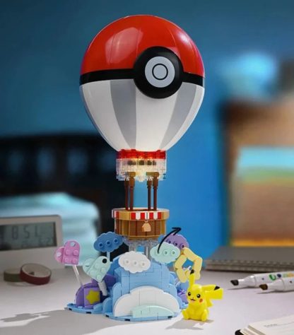 Fliegender Pokeball Heissluftballon Klemm-Baustein Spielzeug – Bild 3