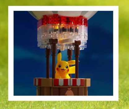 Fliegender Pokeball Heissluftballon Klemm-Baustein Spielzeug – Bild 4