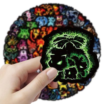 Neon Pokemon Graffiti Sticker Aufkleber (10, 30, 50 oder 100 Stk.) – Bild 4