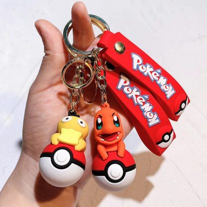 Pokeball mit Pokemon Figur Schlüsselanhänger Keychain – Bild 3