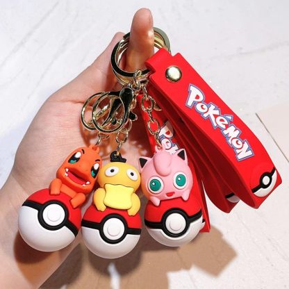 Pokeball mit Pokemon Figur Schlüsselanhänger Keychain – Bild 5