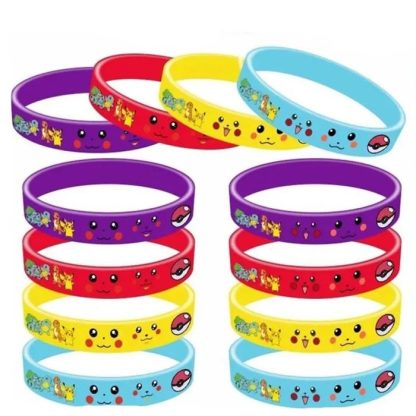 12 Stk. Kinder Armbänder mit Pikachu Motiven – Bild 2