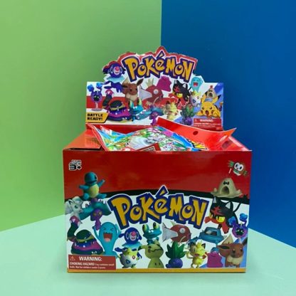 24 Stk. Pokemon Pikachu Blind Tüten in Geschenk-Box mit je 1x Figur und 3x Karten – Bild 2