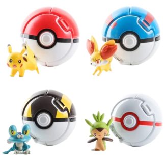 20 Stk. Große (ca. 7cm) Pop n throw Pokebälle mit Figuren Spielzeug
