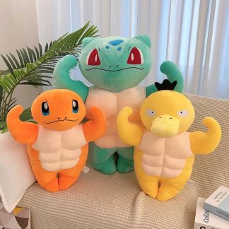 Gym Muskel Pokemon Plüschtiere - Enton, Bisasam oder Glumanda