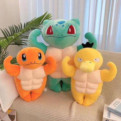 Gym Muskel Pokemon Plüschtiere - Enton, Bisasam oder Glumanda