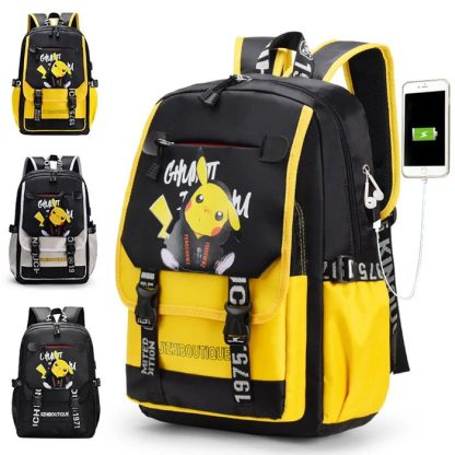 Multifunktionaler Schulranzen mit Pikachu Motiven – Bild 2