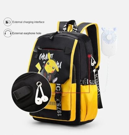 Multifunktionaler Schulranzen mit Pikachu Motiven – Bild 16