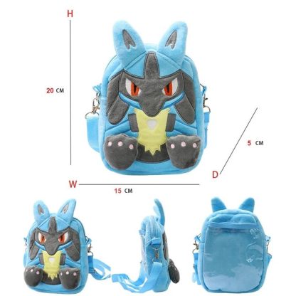 Mimigma, Lucario oder Bauz Plüschige Umhängetaschen (ca. 20cm) – Bild 5
