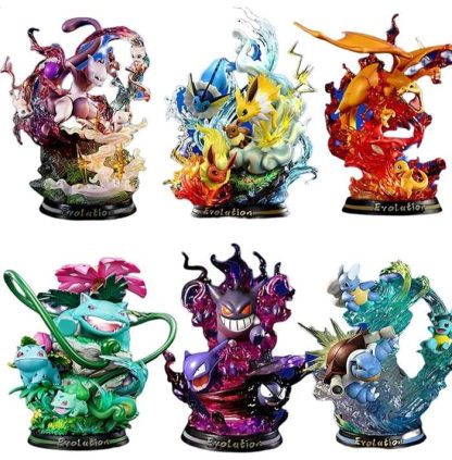 Pokemon Evolution Figuren Turtok, Evoli, Raichu u. a.