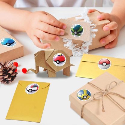 500 Stk. Pokeball Aufkleber auf Rolle – Bild 3