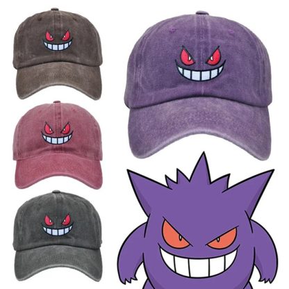 Pokemon Gengar Mütze Baseball Cap in zwei Farben – Bild 3