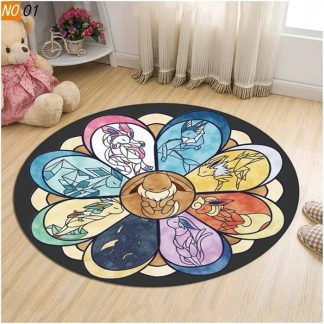 Evoli, Ash, Meisterball, Metwu u. a. Pokemon Rundteppiche (40/60cm)