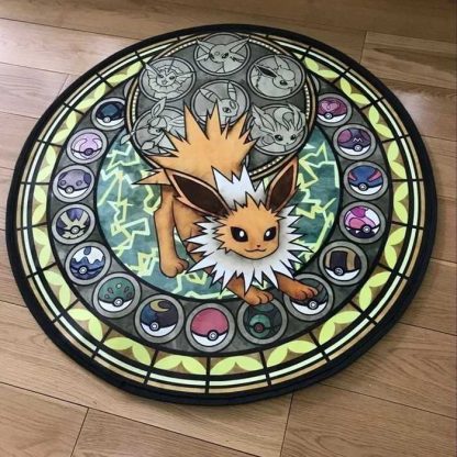 Evoli, Ash, Meisterball, Metwu u. a. Pokemon Rundteppiche (40/60cm) – Bild 3