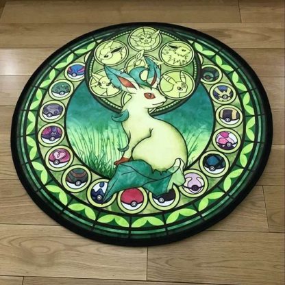 Evoli, Ash, Meisterball, Metwu u. a. Pokemon Rundteppiche (40/60cm) – Bild 5