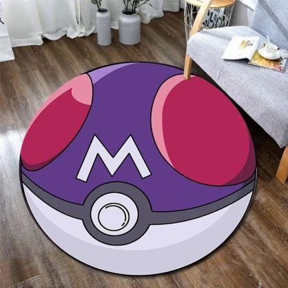 Evoli, Ash, Meisterball, Metwu u. a. Pokemon Rundteppiche (40/60cm) – Bild 6
