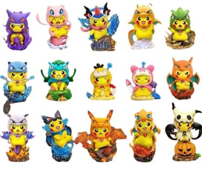 Pikachu Cosplay Figuren - Gengar, Glurak, Bisasam, Enton uvm. (ca. 10-12cm)