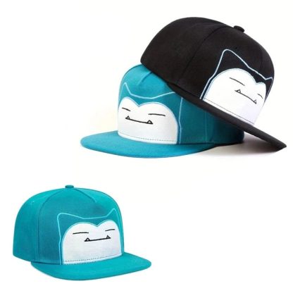 Tolle Relaxo Snorlax Baseball Cap in Schwarz oder Grün für Erwachsene – Bild 2