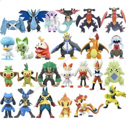 Pokemon Figuren - viele Motive - Eevee Sprigatito Fuecoco Scorbunny Quaxly Charizard Lucario Garchomp etc
