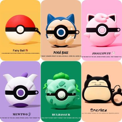 Poke Ball Airpods Cases für Airpods 1, 2, 3 oder Airpod Pro