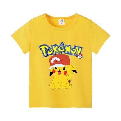Kinder T-Shirts mit Pikachu oder Pokemon Motiv – Bild 6
