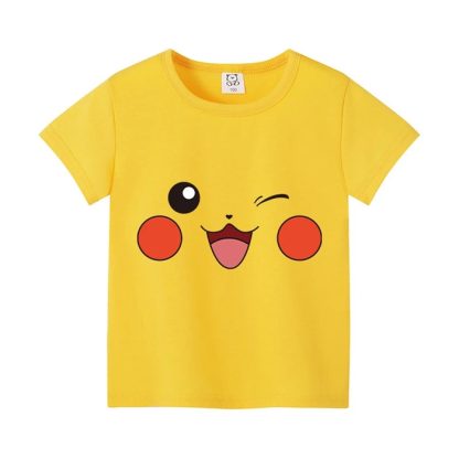 Sommerliche T-Shirts mit Pokemon Motiv für Kinder – Bild 2