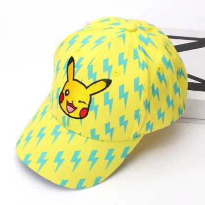 Pokemon Pikachu Kinder Baseball Mütze in Blau, Gelb oder Schwarz – Bild 3